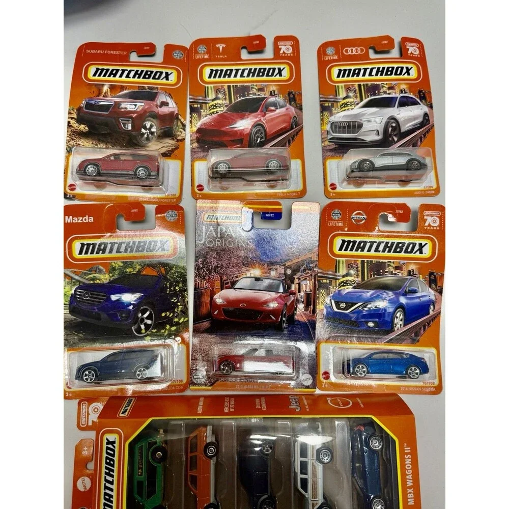 Matchbox Car Lot 70th Anniversary Japan Origins Mazda Miata MBX Wagons 5-Pack